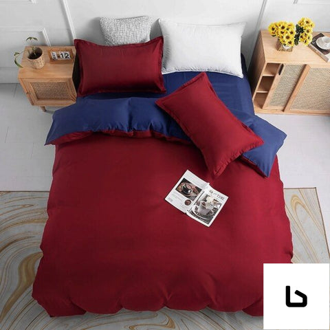 1000tc reversible king size blue and red duvet doona quilt