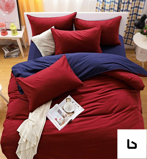 1000tc reversible super king size blue and red duvet doona