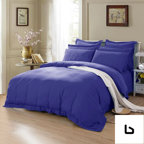1000tc tailored king size royal blue duvet doona quilt cover