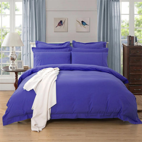 1000tc tailored king size royal blue duvet doona quilt cover
