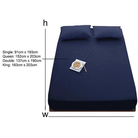 2000TC Luxury Deep Fitted Sheet Ultra Soft Single Double Queen King Bedding Sheet_7