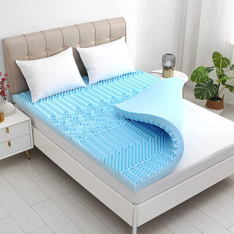 7-Zone Cool Gel Memory Mattress Support Bedding - Available in 5cm and 8cm Thickness_4