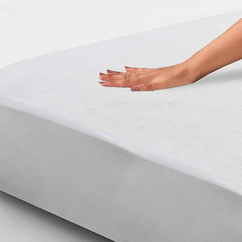 Fully Fitted Non-Woven Cotton Waterproof Mattress Protector Breathable Bed Cover_7