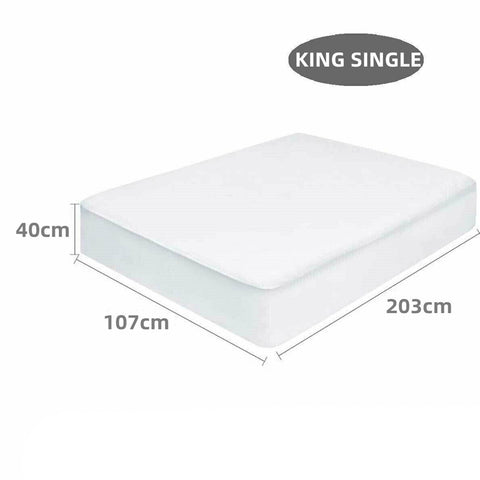 Fully Fitted Non-Woven Cotton Waterproof Mattress Protector Breathable Bed Cover_13