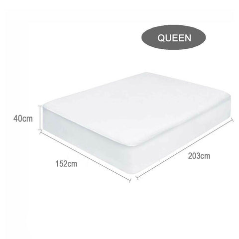 Fully Fitted Non-Woven Cotton Waterproof Mattress Protector Breathable Bed Cover_15