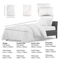 Hotel Quality Cottony Soft White Linen Fitted Flat Sheet and Pillowcases Set_11