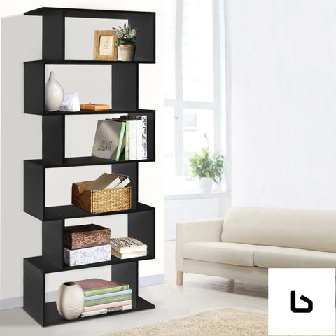 6 tier display shelf - black - shelves