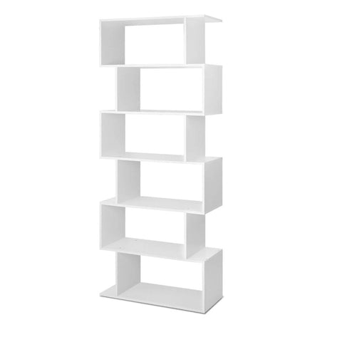 6 tier display shelf - white - shelves