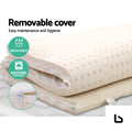 7 zone double natural latex mattress topper