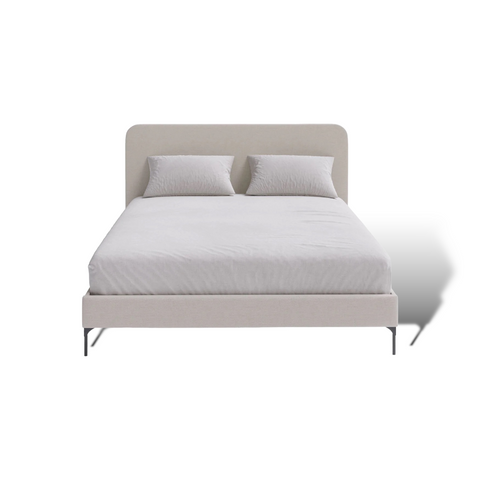 BENZ BED FRAME - Double / Beige - Bed frame