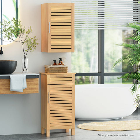 Bathroom Storage Cabinet 70cm wooden 2 Tier Shelf Wall Mounted JILL