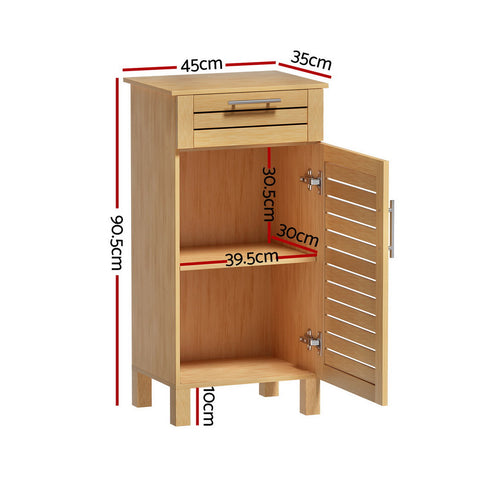 Bathroom cabinet storage 90cm wooden jill - furniture >