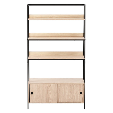Bookshelf with Cabinet MIRA Oak