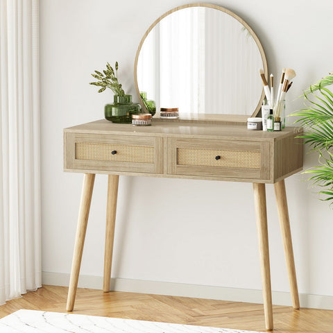 Artiss dressing table set rattan frances - furniture >