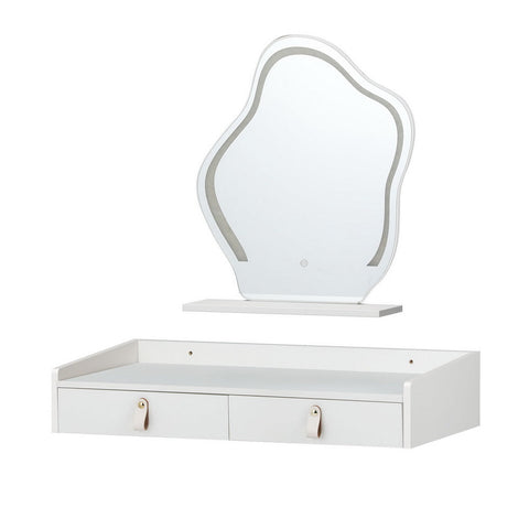 Artiss dressing table floating led white daphne - furniture