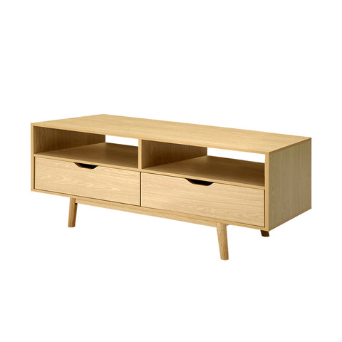 Tv cabinet entertainment unit 120cm pine ford - furniture >