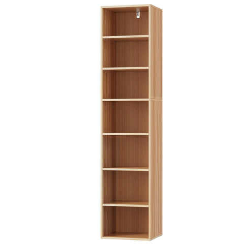 Bookshelf 7 tiers milo pine - furniture > living room