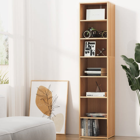 Bookshelf 7 tiers milo pine - furniture > living room