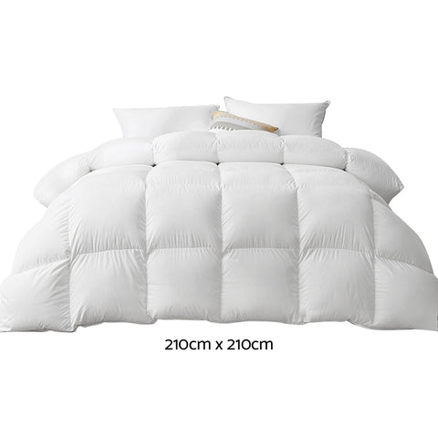 Bedding duck down feather quilt 700gsm queen size - home &