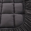 Queen mattress topper pillowtop 1000gsm charcoal microfibre