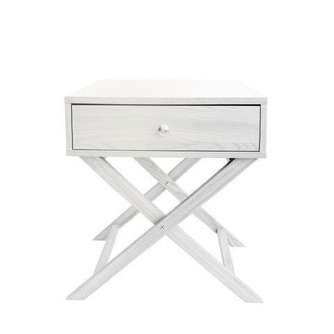 Decor Bedside Table Surry Hills White Storage Cabinet Bedroom - One Pack - White