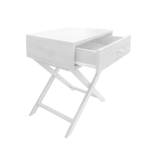 Decor Bedside Table Surry Hills White Storage Cabinet Bedroom - One Pack - White