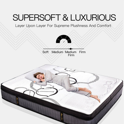 Kingston slumber mattress double size bed euro top pocket