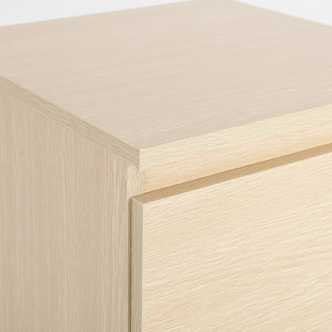 Bedside Table Side Storage Cabinet Nightstand Bedroom 2 Drawer JOSS OAK