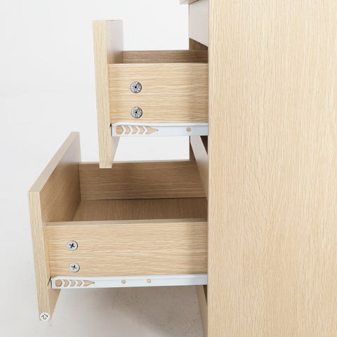 2X Bedside Table Side Storage Cabinet Nightstand Bedroom 2 Drawer JOSS OAK