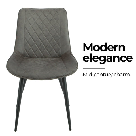 Tyler Fabric Chair (Set of 4) - Grey