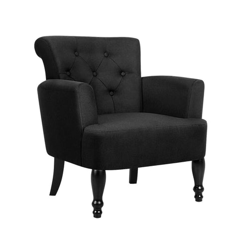 Armchair wingback charcoal lothair - furniture > bar stools