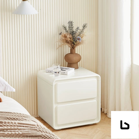 Astrid white bedside table - furniture > bedroom