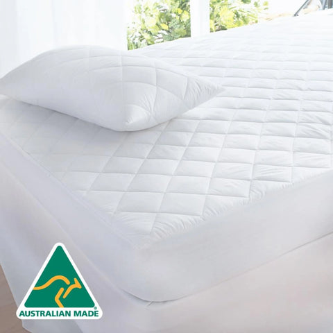 Aus made fully fitted cotton quilted mattress protector