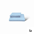 Bamboo hotel bed sheets - queen / baby blue - sheets