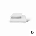 Bamboo hotel bed sheets - queen / white - sheets