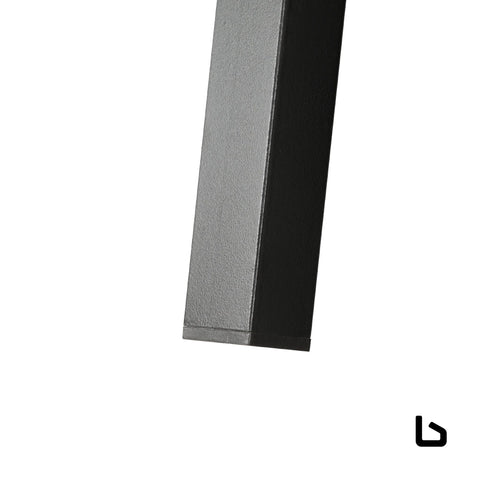 Bed frame metal base double size platform foundation black -