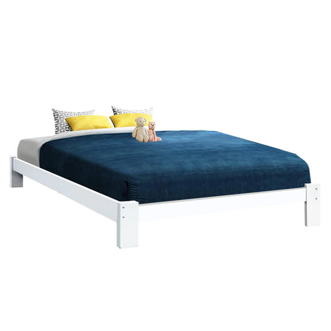 Bed frame queen wooden base size timber mattress platform