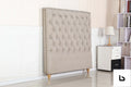 Bed head double size french provincial headboard upholsterd