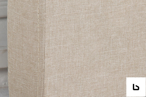 Bed head king beige headboard upholstery fabric tufted