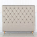 Bed head queen size french provincial headboard upholsterd