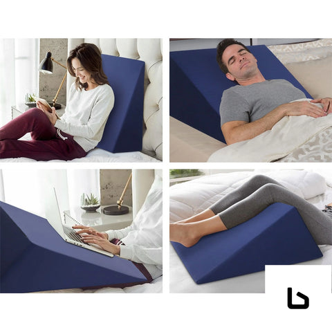 Bed-wedge blue support pillow - pillows