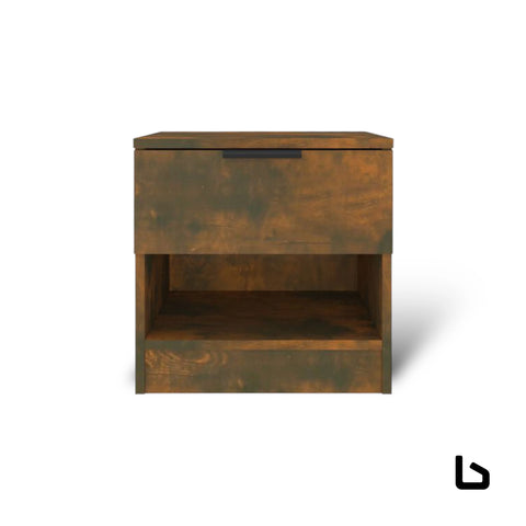 Bella bedside table - smoked - tables