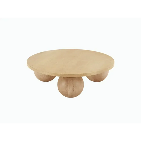 Bella Natural Round Coffee Table Tables WYLD