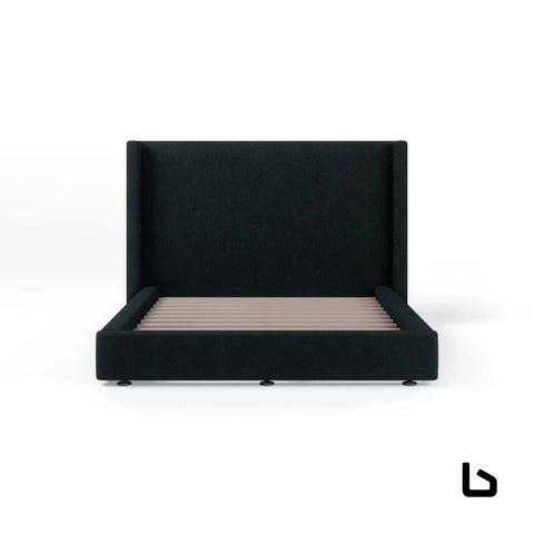 Bentley black velvet bed frame