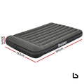 Bestway air mattress double bed flocked inflatable camping