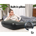 Bestway air mattress single bed inflatable flocked camping