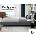 Bf fabric - grey queen bed frame - frame