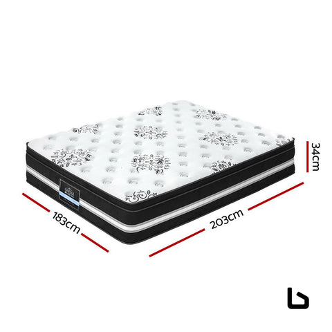Bf mattress - donegal euro top cool gel pocket spring 34cm