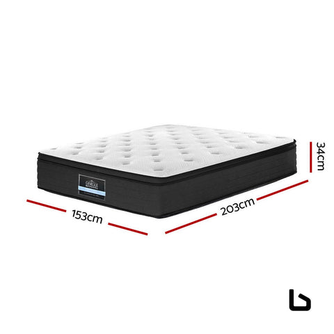 Bf mattress - euro sleep top pocket spring 34cm thick queen