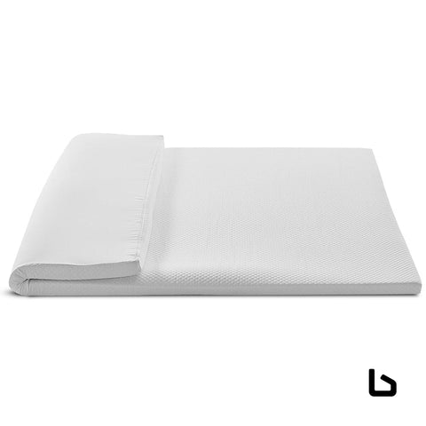 Bf mattress - memory foam topper w/cover 8cm - single -